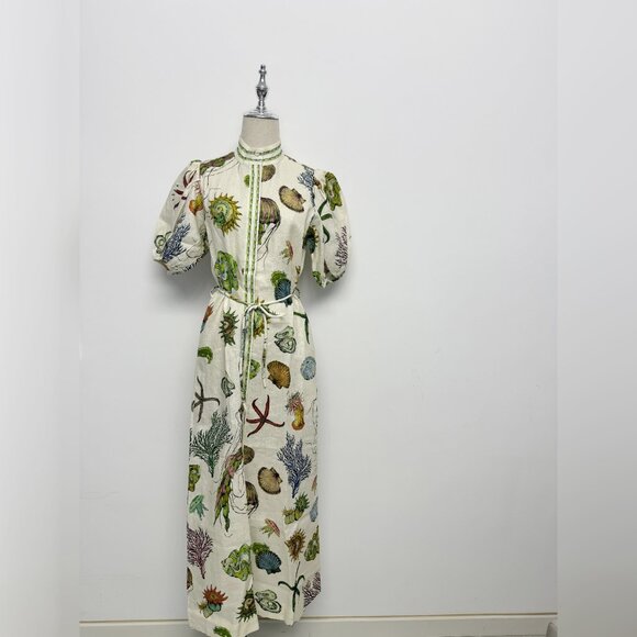 Alemais White Floral Midi Dress - Picture 3 of 13